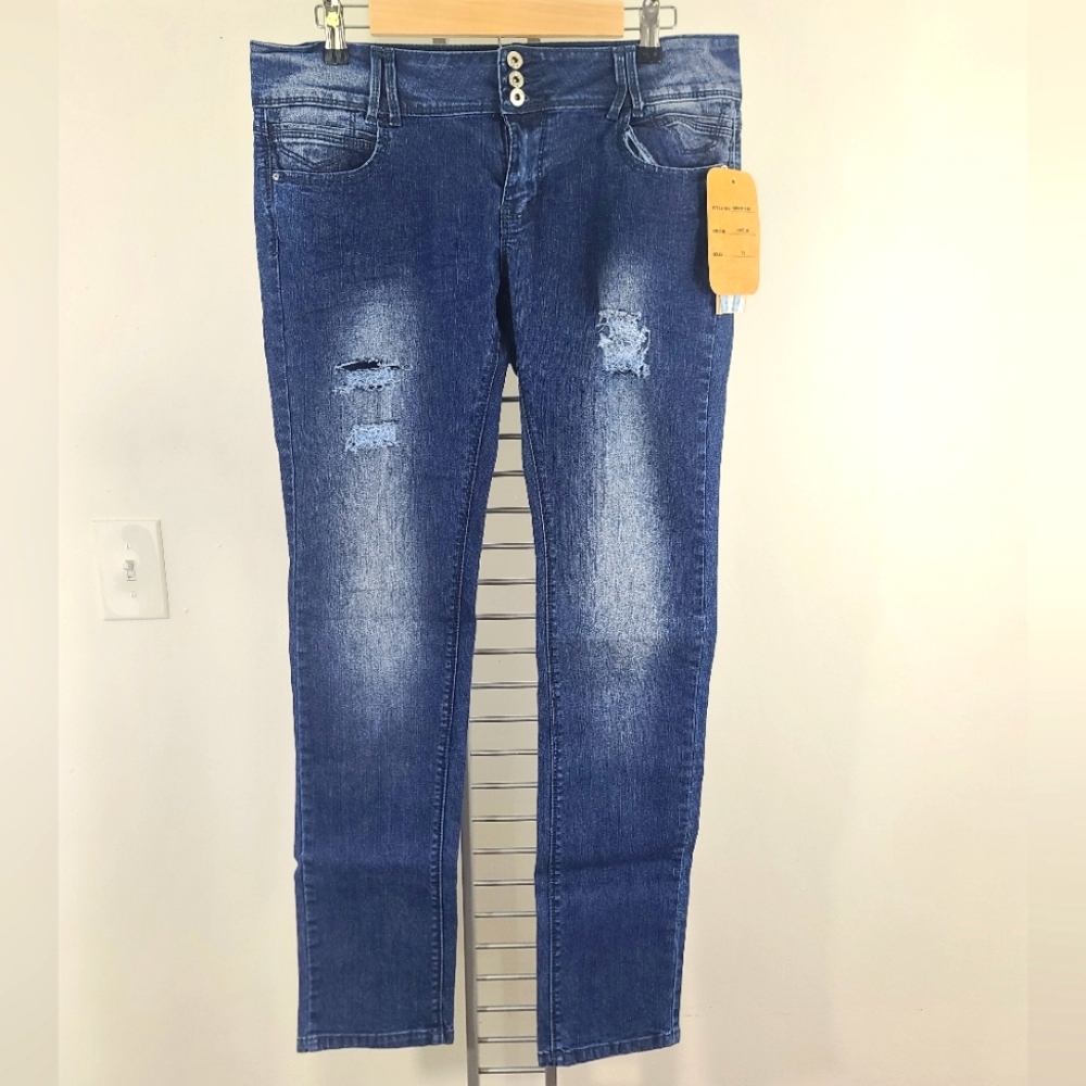 Distressed Angel's Jeans